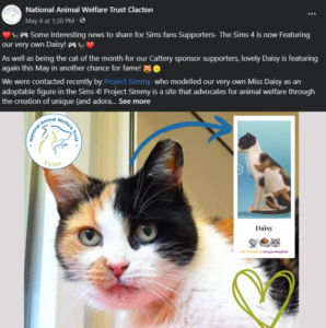 National Animal Welfare Trust (NAWT) Mentions Project Simmy!